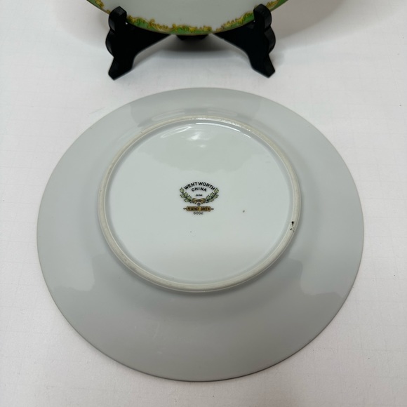 Regency Green Wentworth China Salad Dessert Bread  8 inches Plates set of 3 - Picture 3 of 5